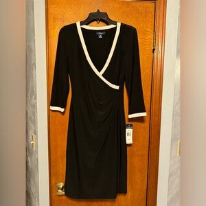Chaps black and white dress.  NWT.